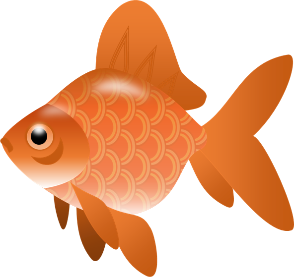 Gold fish a royalty free fish clip art a small fish image #555