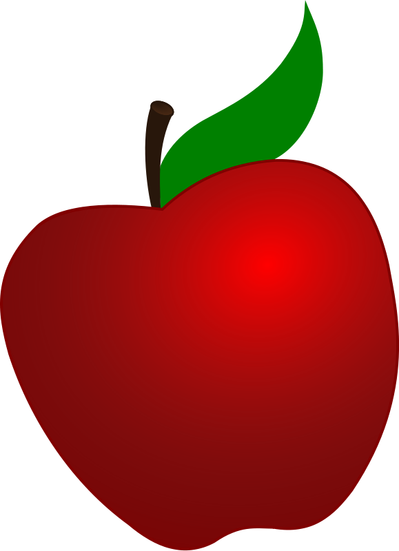 clipart apple with heart - photo #27