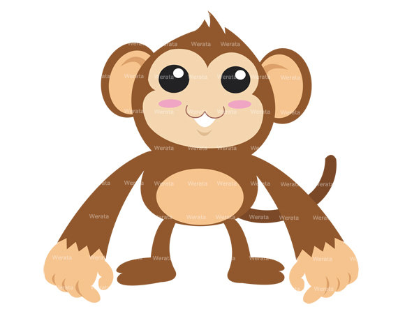 free clip art monkey with banana - photo #48