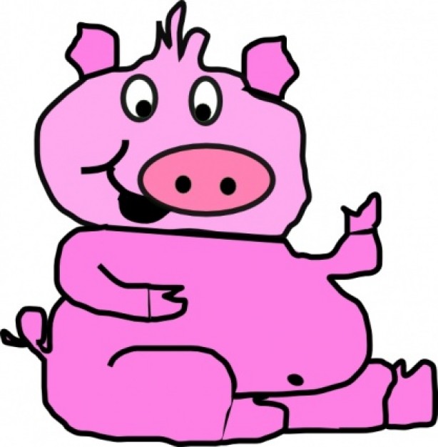 pig clip art character - photo #18