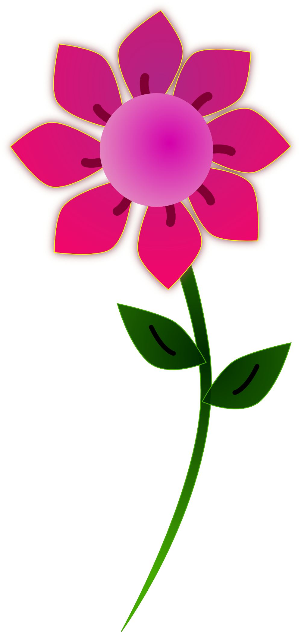 free clip art single flower - photo #43