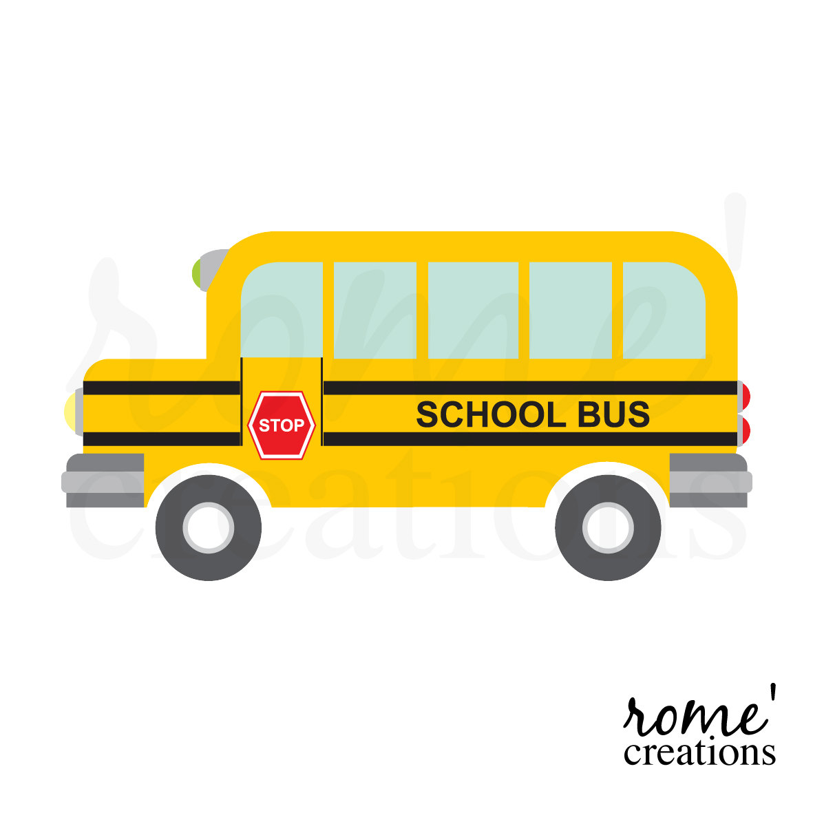free clipart yellow school bus - photo #32