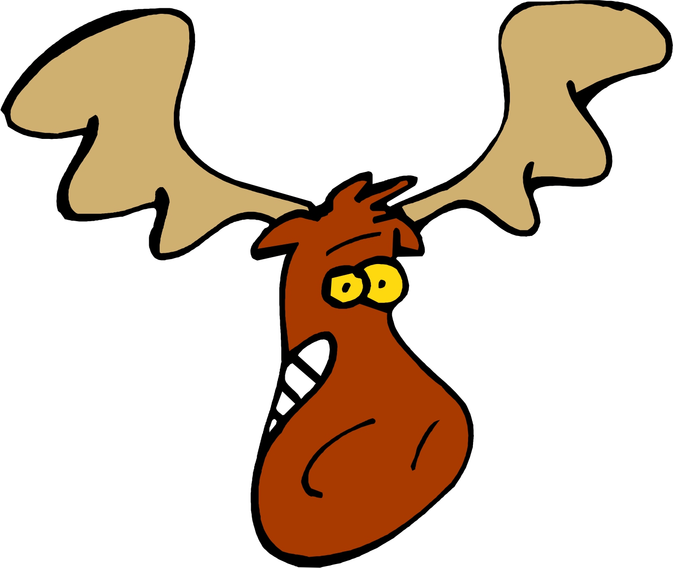 free clip art cartoon moose - photo #6