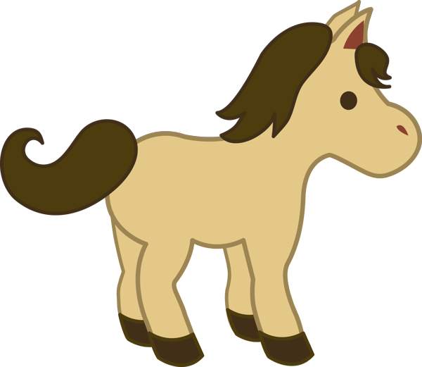 Funny horse clipart image #4439