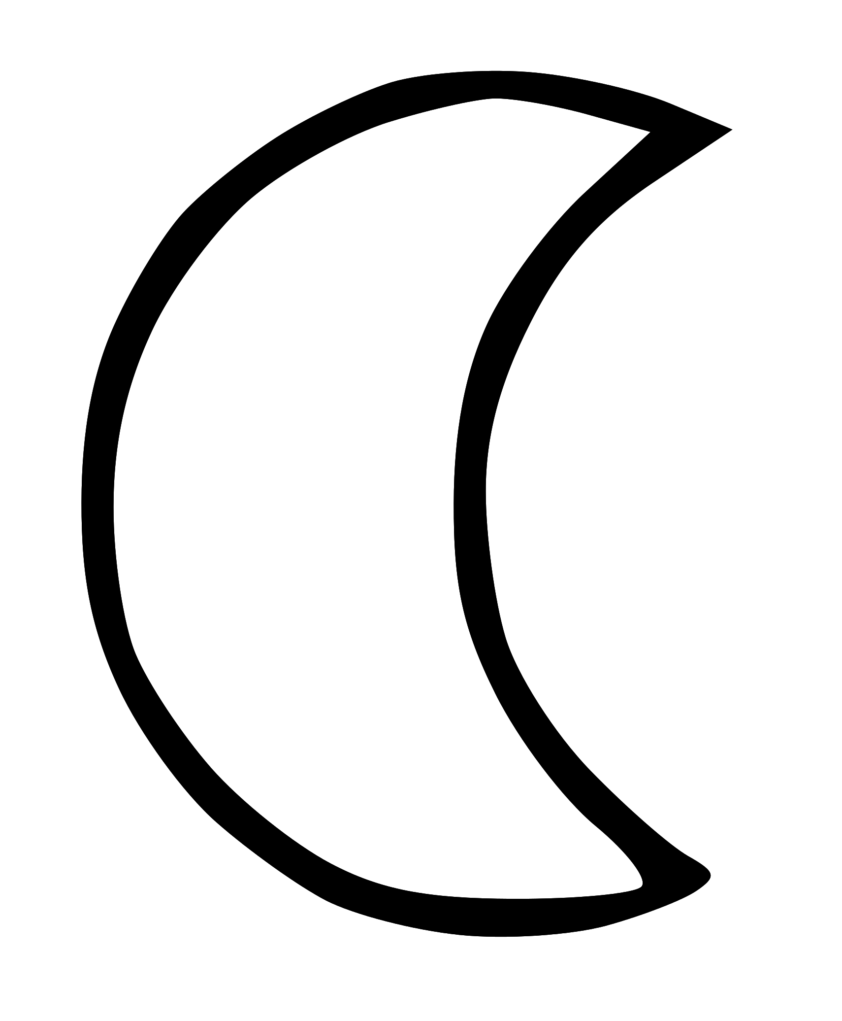 clipart moon black and white - photo #3