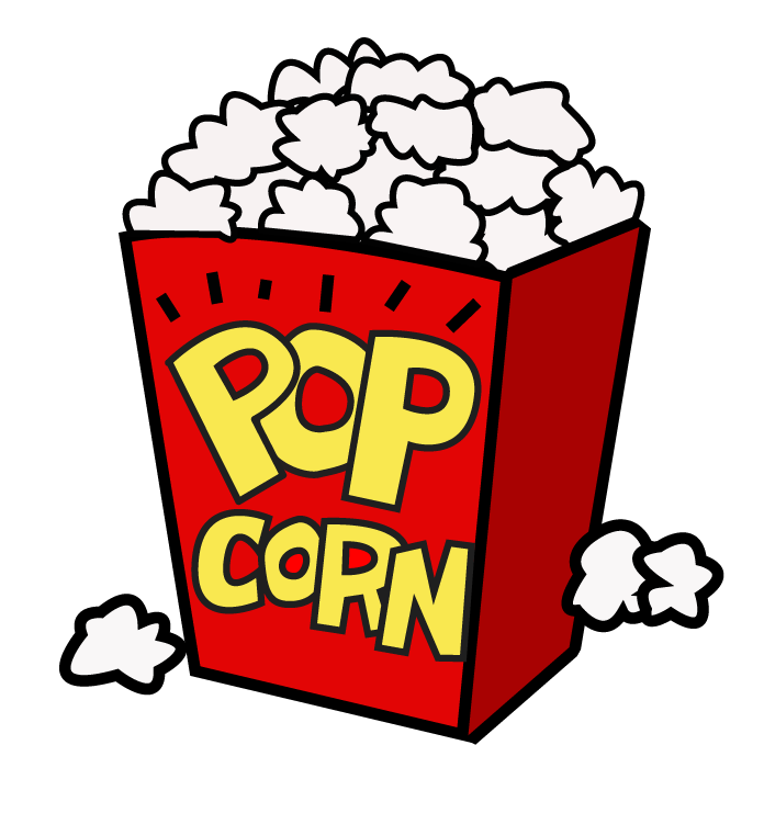 Clip art bowl of popcorn clipart image #4572