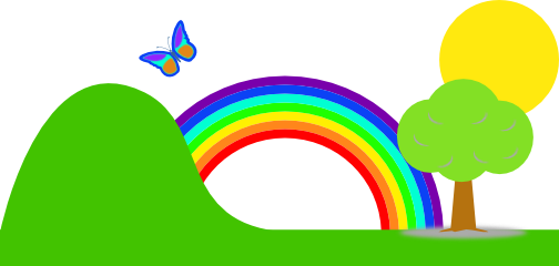 clipart of rainbow - photo #50