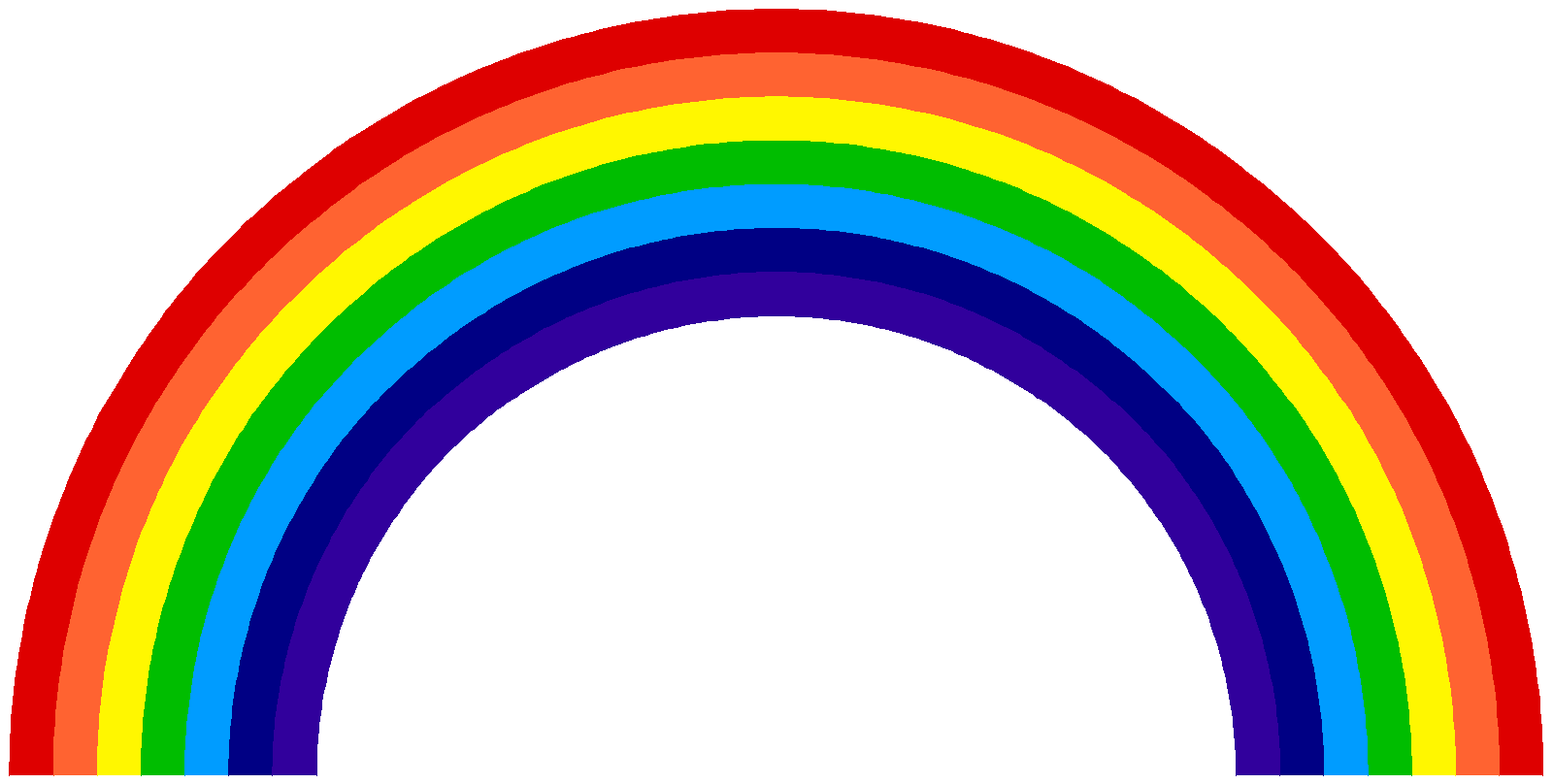 clipart of rainbow - photo #9