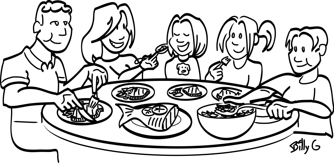 free black and white food clipart - photo #28