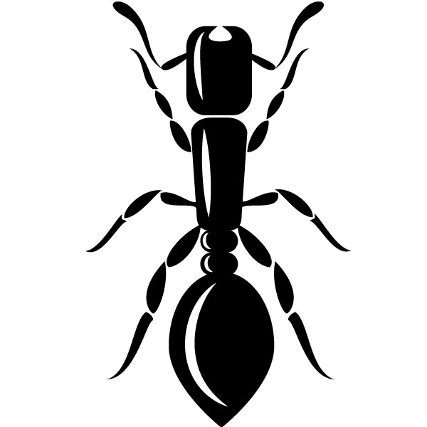 free ant clipart black and white - photo #20