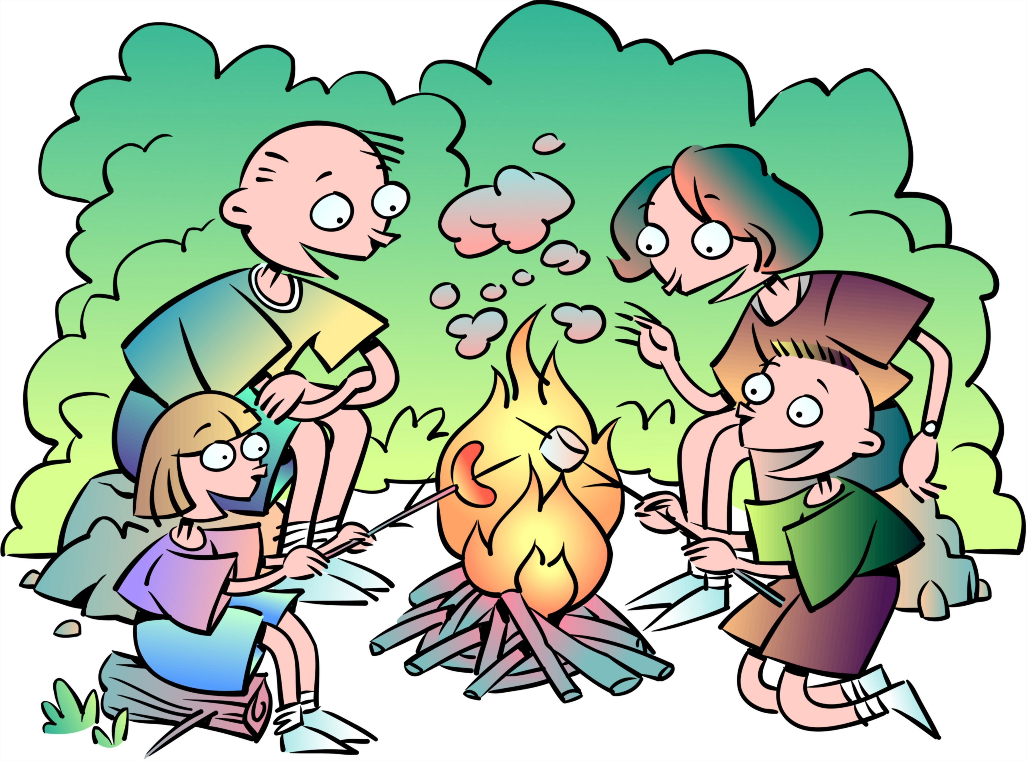 free family camping clipart - photo #33