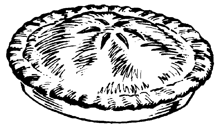 apple pie clipart black and white - photo #8