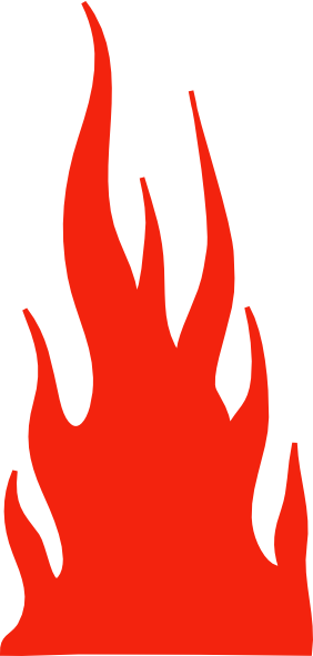 Vector flame clipart image #7016
