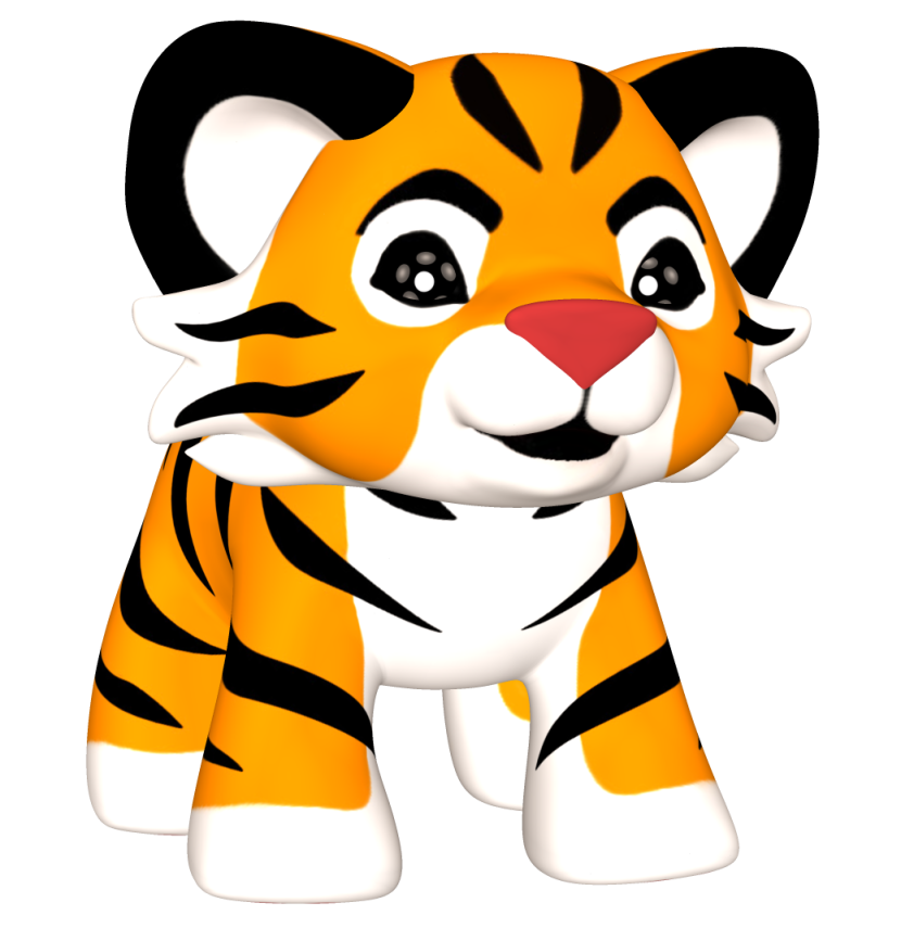 baby tiger clipart - photo #12