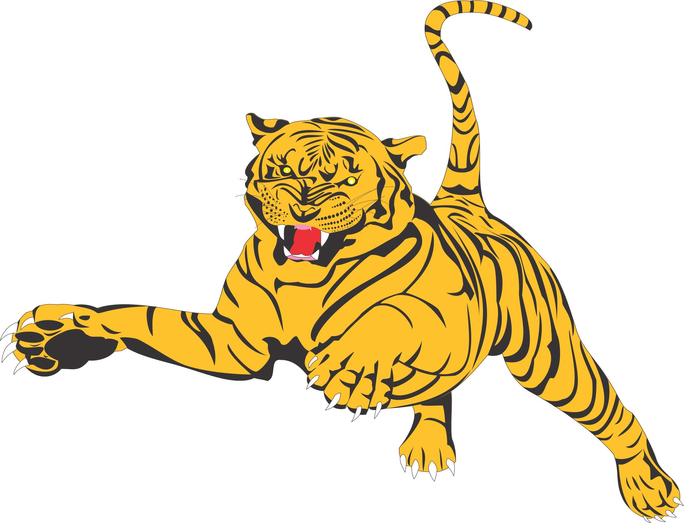 animated tiger clip art free - photo #37