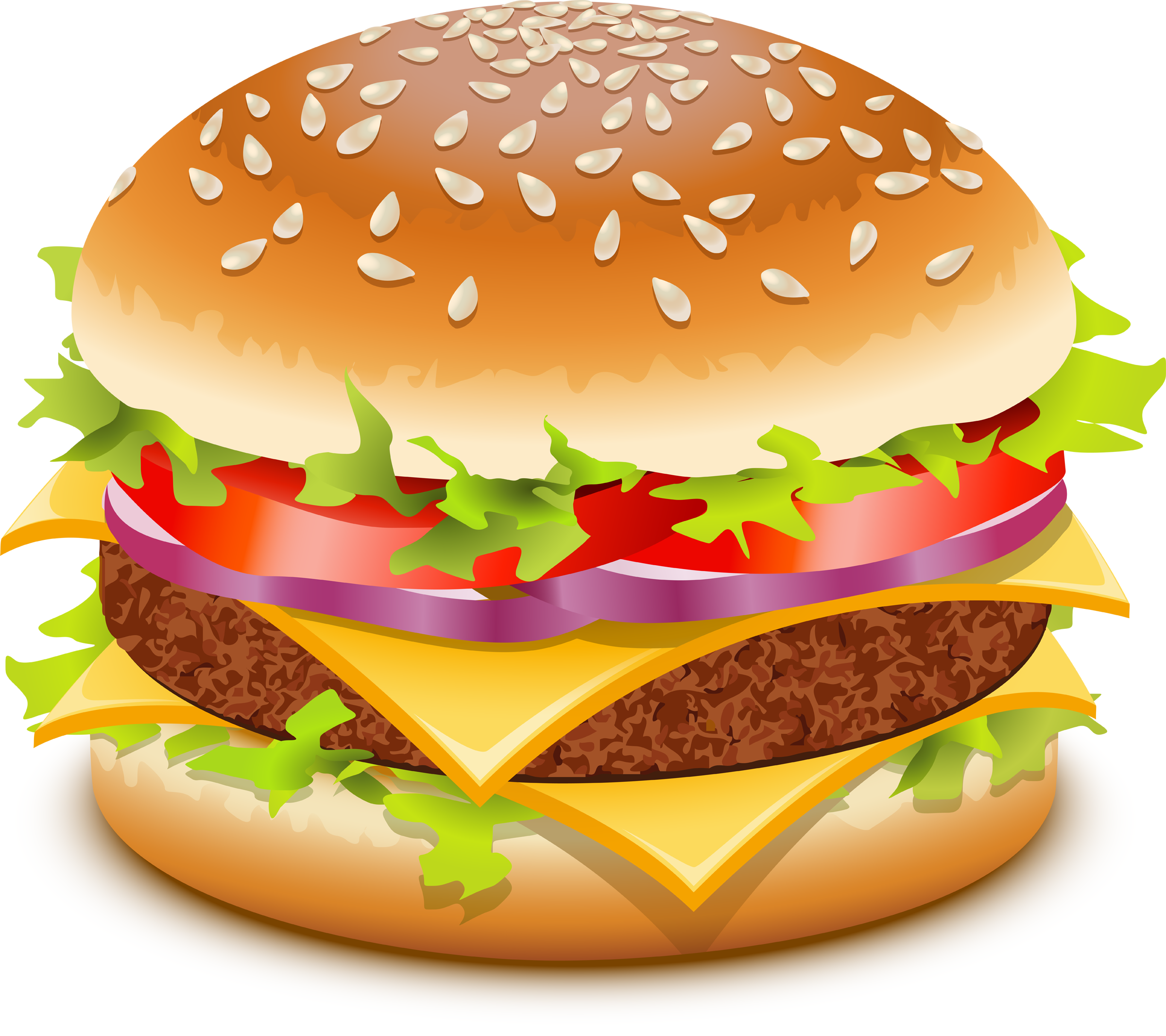 Hamburger burger clipart free clipart image 7703