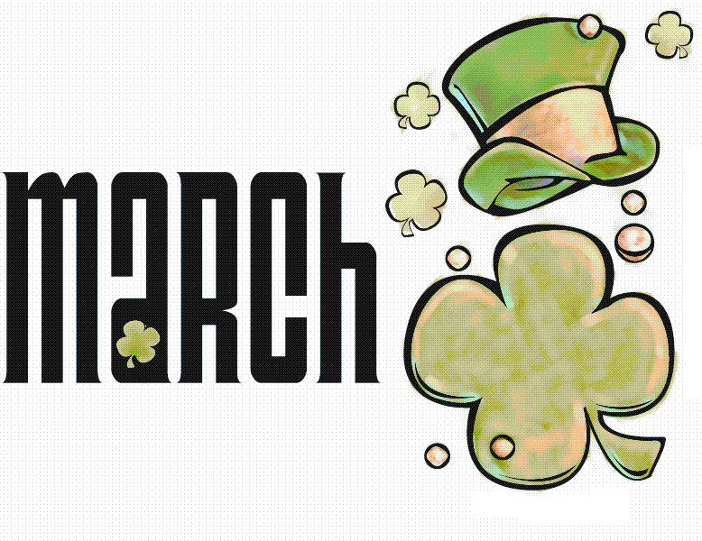 March clipart words free clipart images image 8444