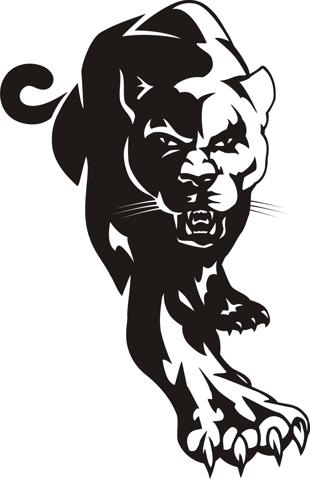 Panther silhouette clip art vector clip art online royalty free image #8739