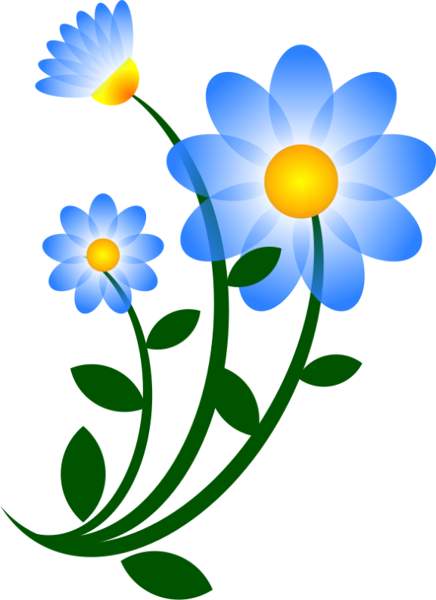 blue flower clipart - photo #46