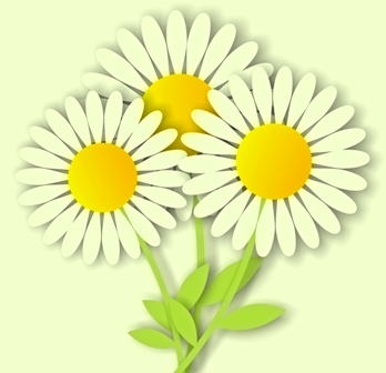 Simple daisy clip art vector clip art online royalty free ...