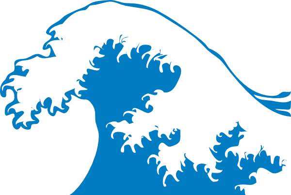 free clipart ocean waves cartoon - photo #9