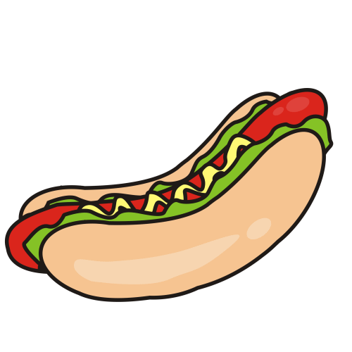 hot dog clipart free - photo #2