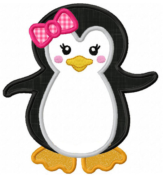 free girl penguin clip art - photo #3