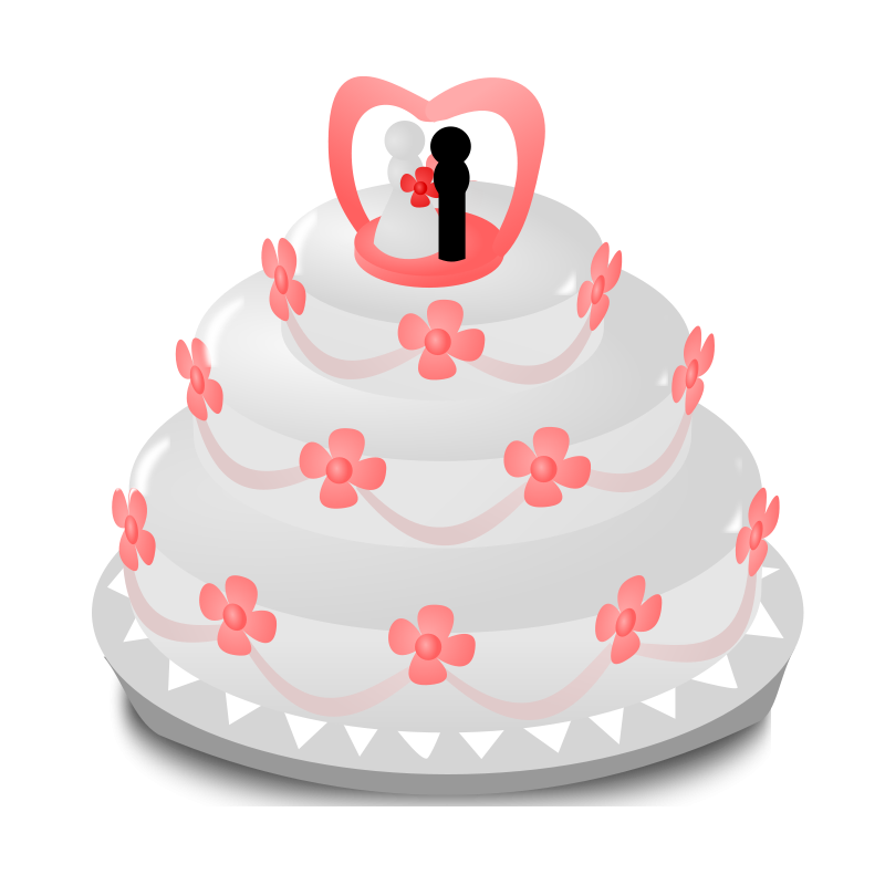 free clipart of wedding cakes - photo #17