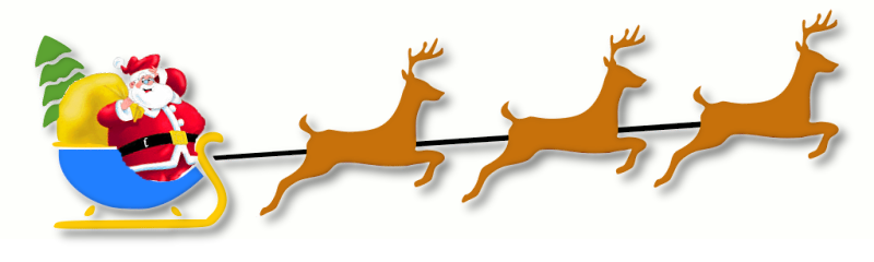 santa clipart and reindeer - photo #10