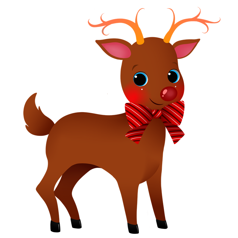 free christmas deer clipart - photo #8