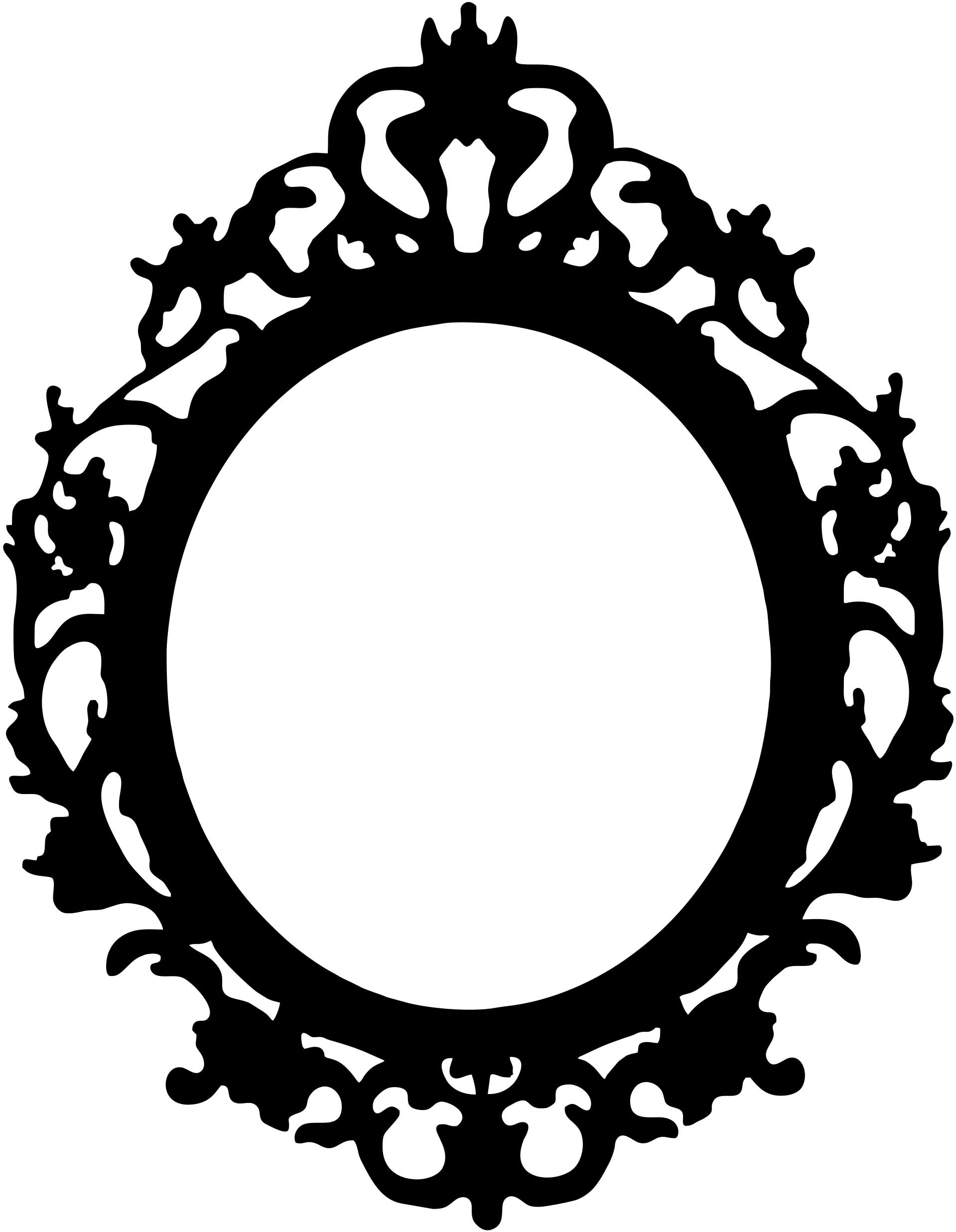 clipart oval picture frames - photo #48