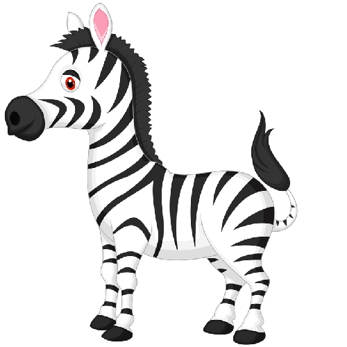 clipart black and white zebra - photo #41