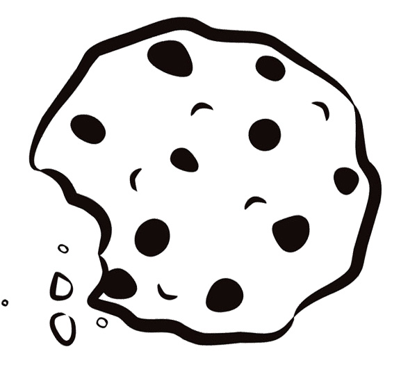 free cookie clipart black and white - photo #3
