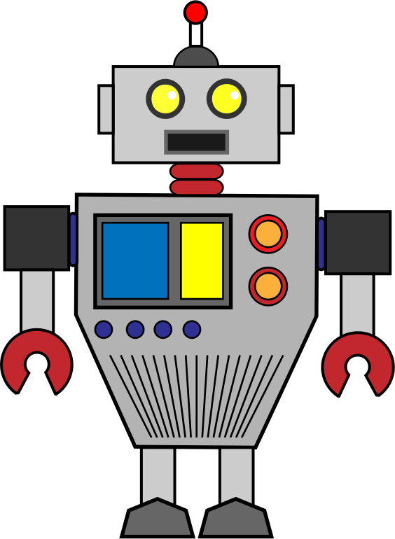 animated robot clipart - photo #42