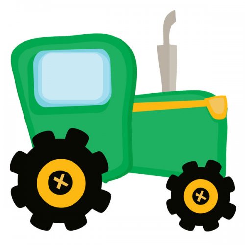 yellow tractor clipart - photo #14