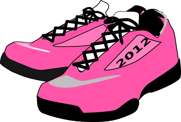 Running shoes clip art at vector clip art image #14972