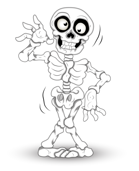 free halloween skeleton clipart - photo #18