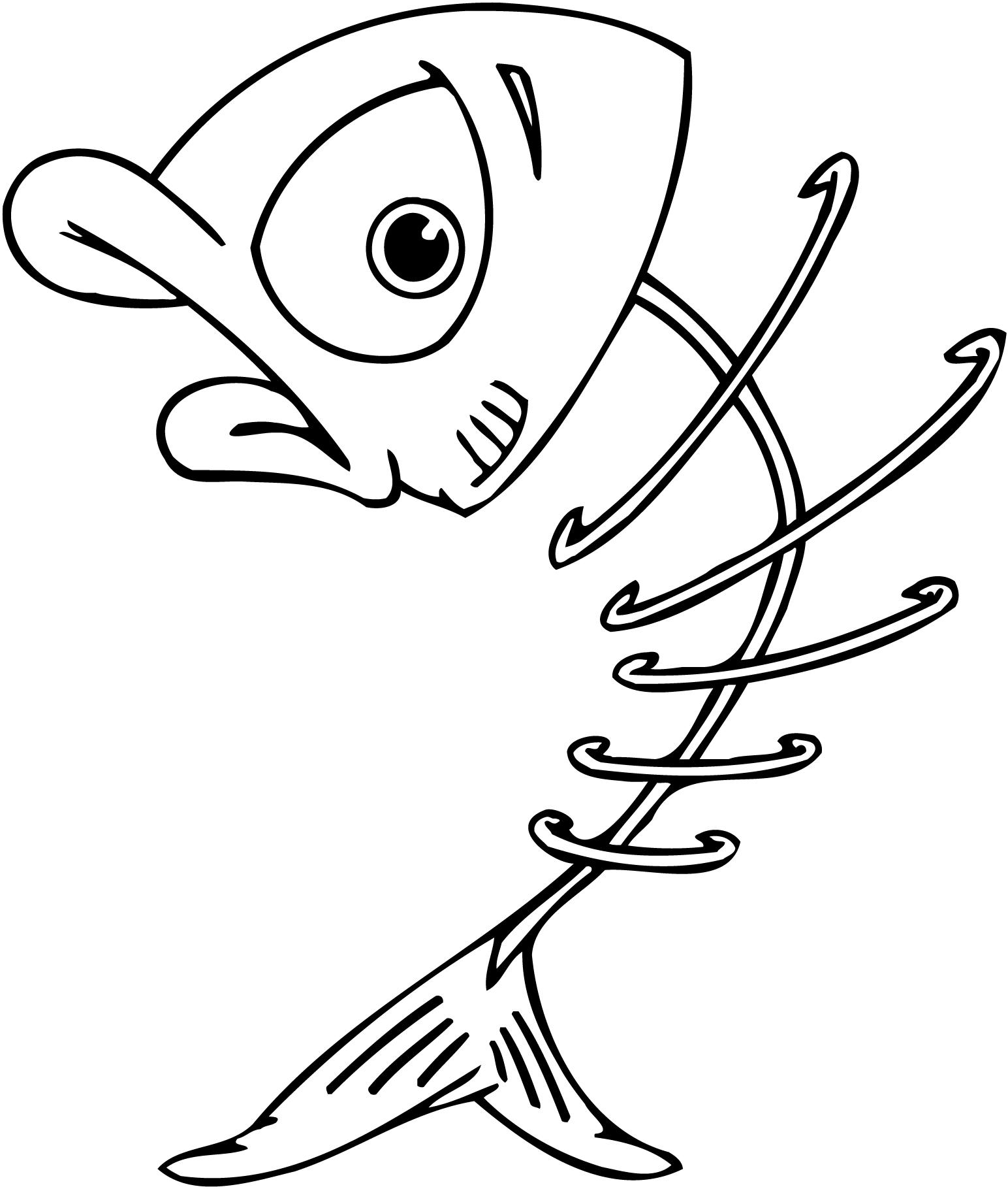free clip art fish skeleton - photo #20