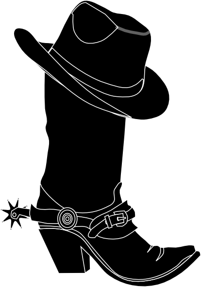 Cowboy hat cowgirl hat and boot clip art at vector clip art image #17550