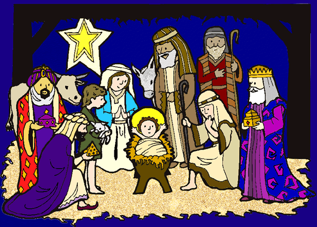 clip art christmas nativity scenes - photo #47
