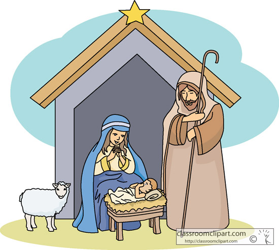 free cartoon nativity clipart - photo #12