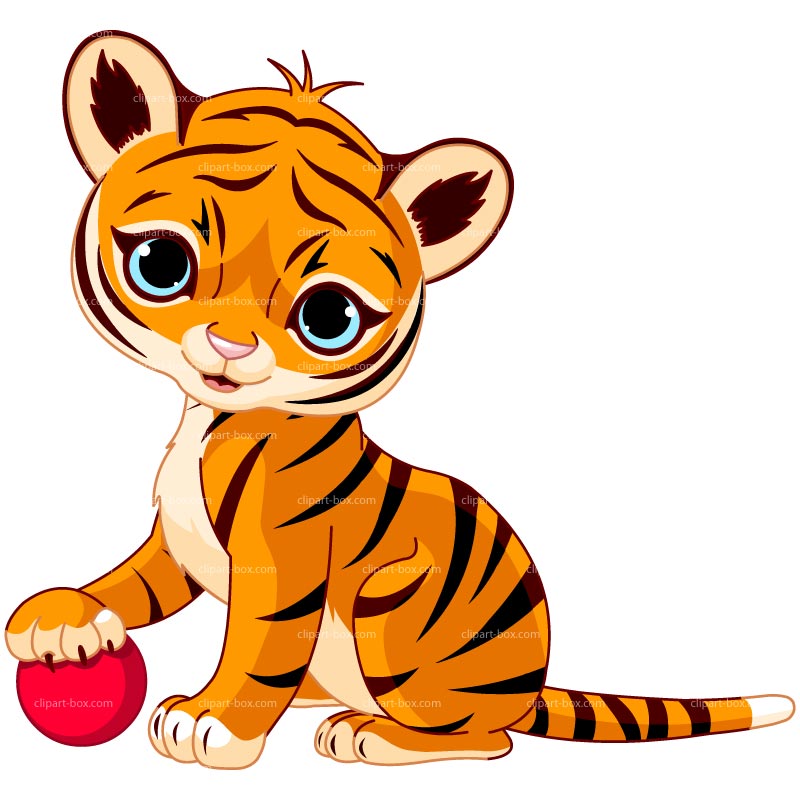baby tiger clipart - photo #6