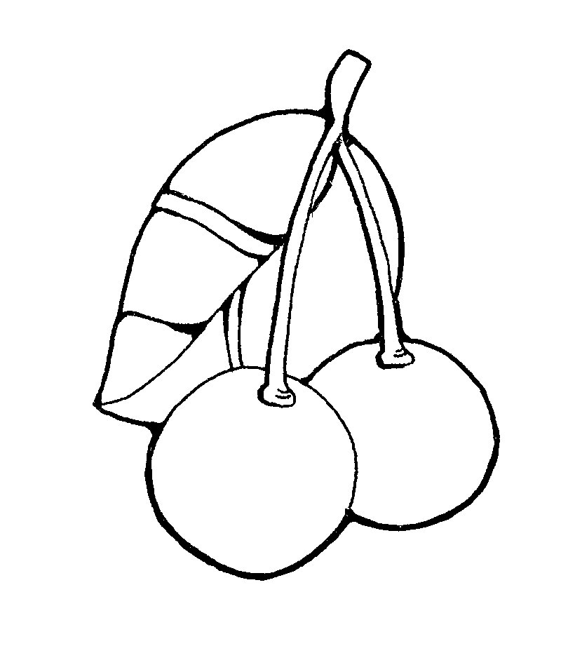 free black and white fruit clipart - photo #49