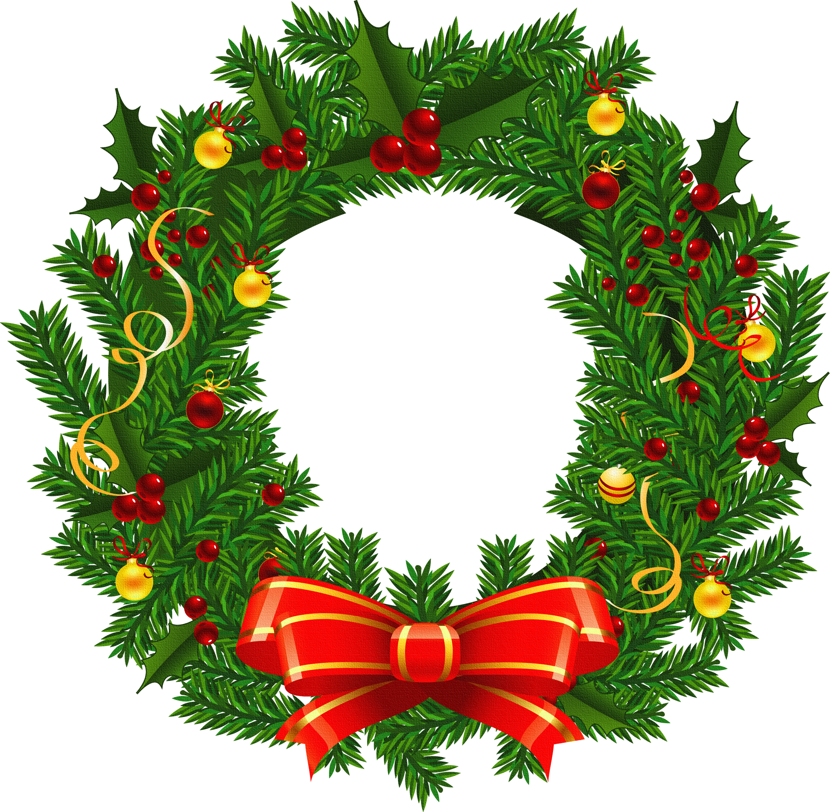 christmas wreath images free clip art - photo #23