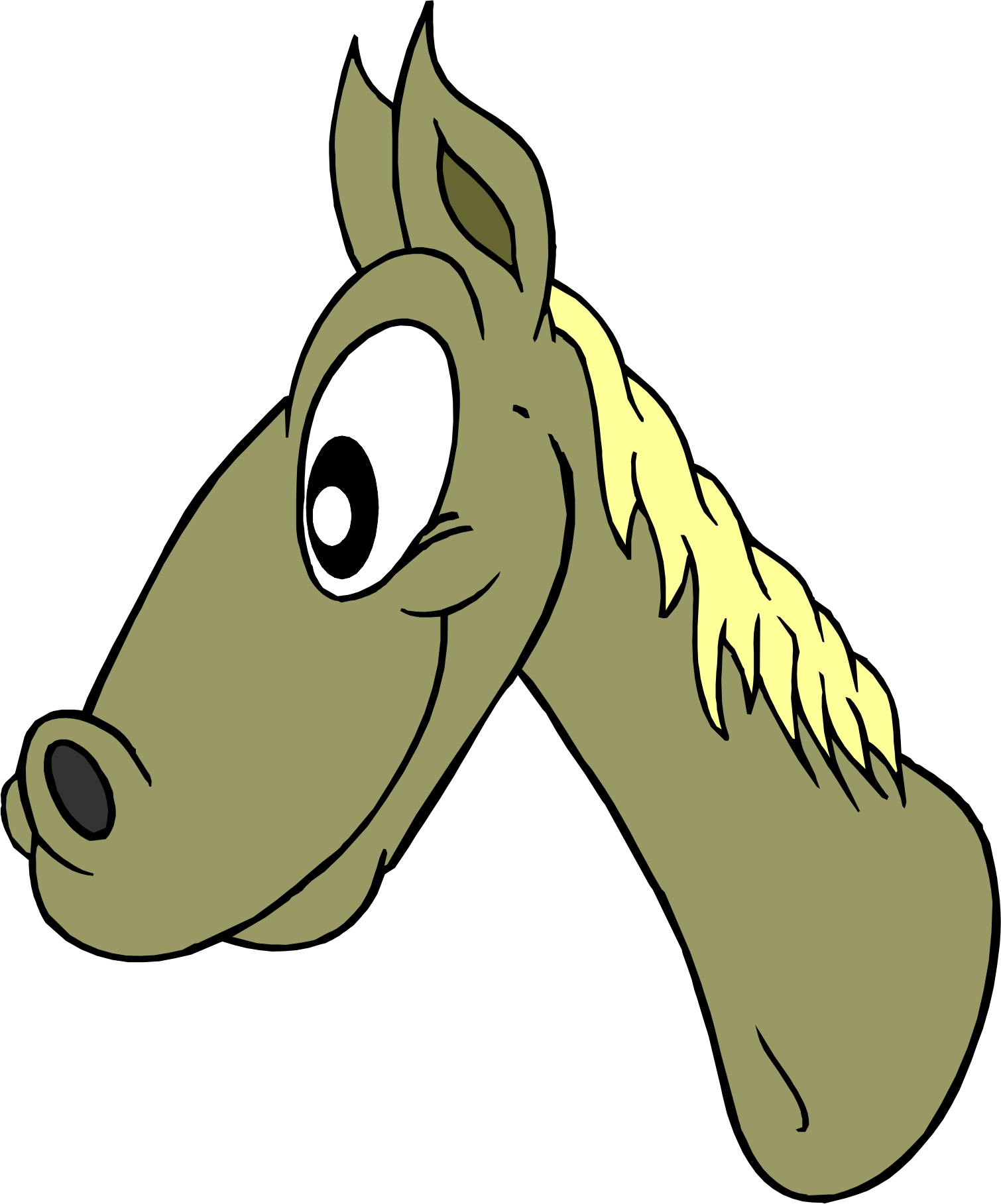 clip art horse head - photo #40