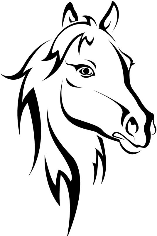 free clip art of horse head - photo #23