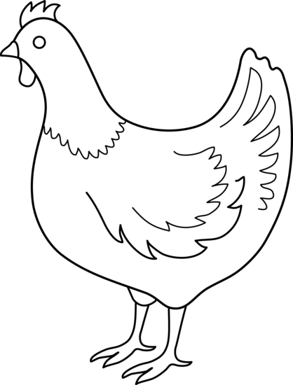 Little red hen clipart image #20321