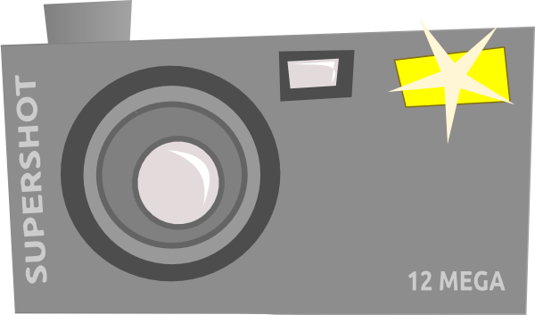 clipart of camera with flash - photo #20