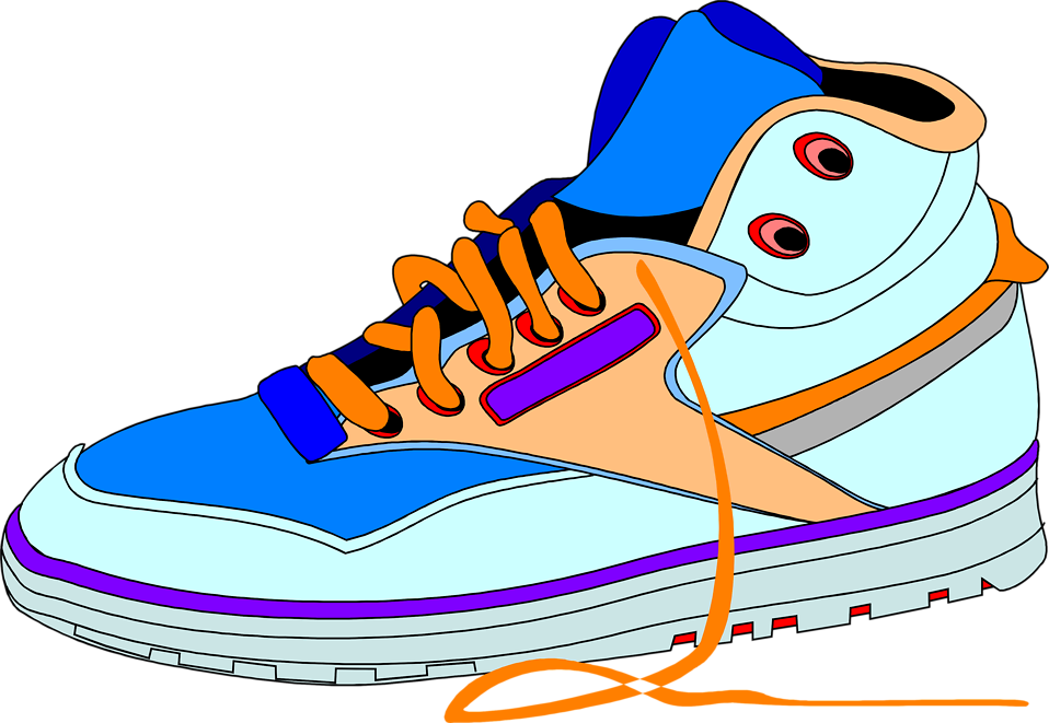clipart running shoes - photo #35