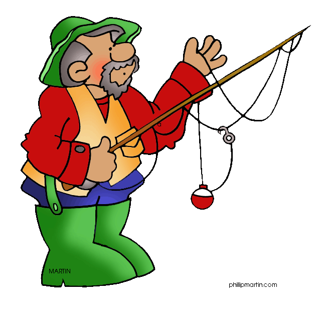 Fisherman fishing clipart black and white free clipart images image #22359